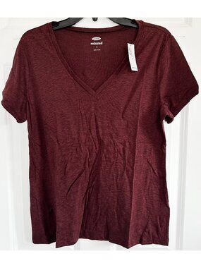 NWT Old Navy Short Sleeve Tri-blend Relaxed V-Neck Tee 8919529
